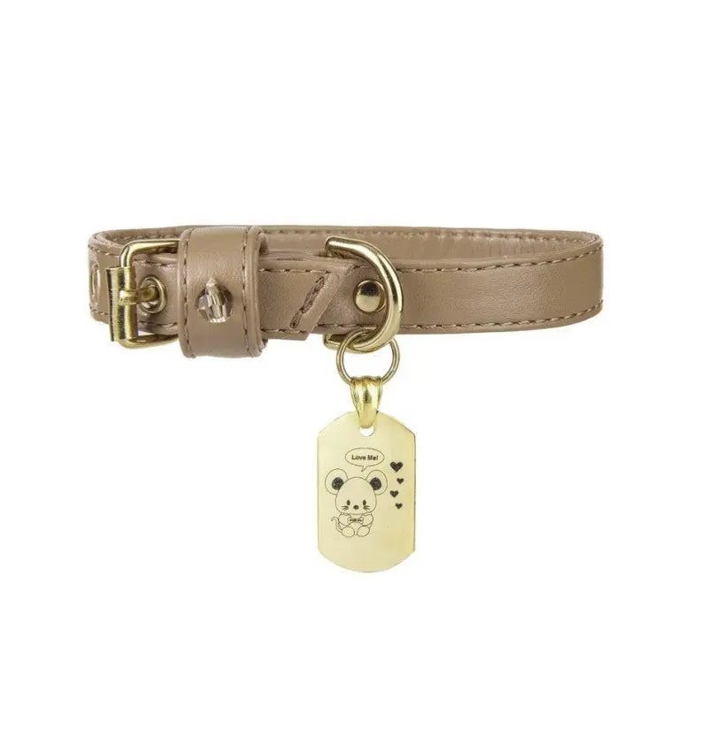 Collare Topomio Charm Camel